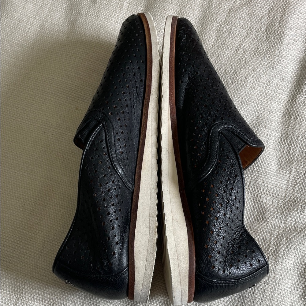 Trask Black Perforated Leather Loafers - Picture 6 of 6